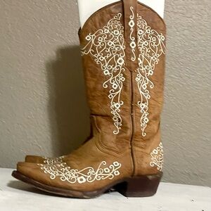 Texas Country Women's Embroidery Western Boot Size 61/2